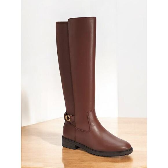 Coach Shoes - NWT Coach CO490 Faith Leather Boot Size 9B